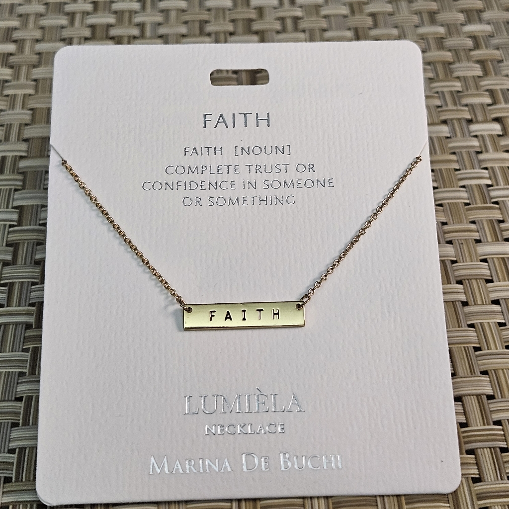 Faith Script Name Chain Necklace